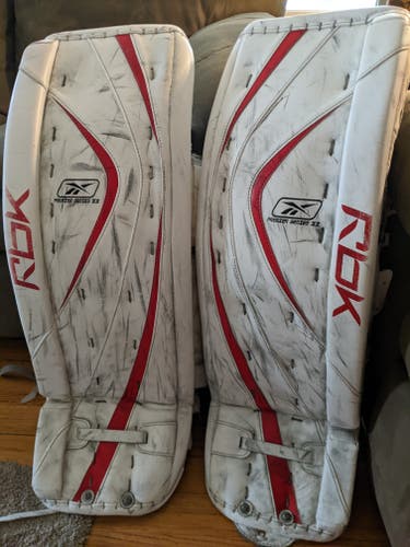Used 35" Reebok Premier II Goalie Leg Pads