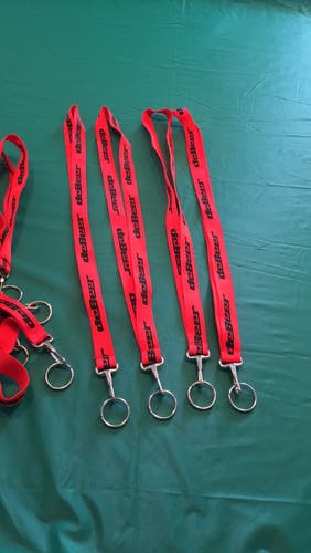 New Red With Navy lanyards