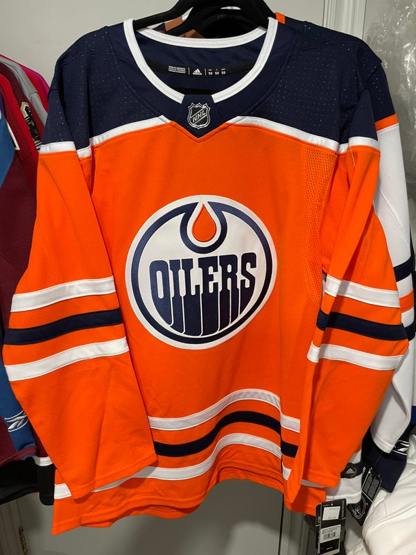 Men's Edmonton Oilers adidas Navy Reverse Retro 2.0 Authentic Blank NHL  Jersey