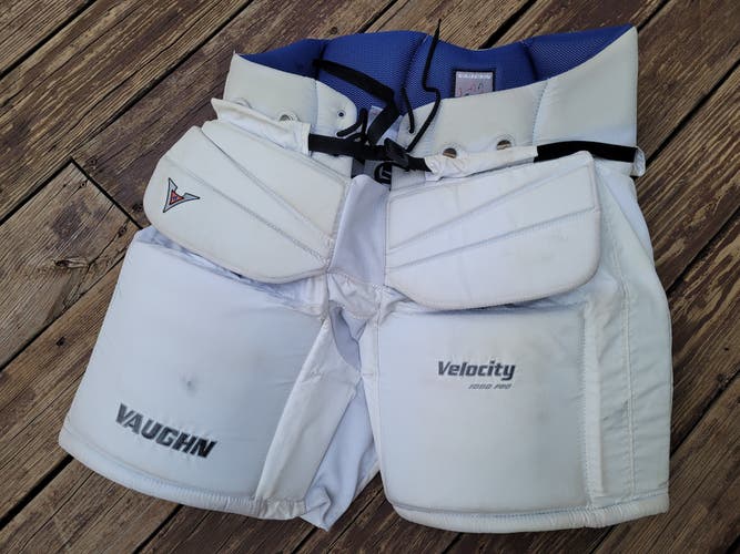White Goalie Pants Senior L
