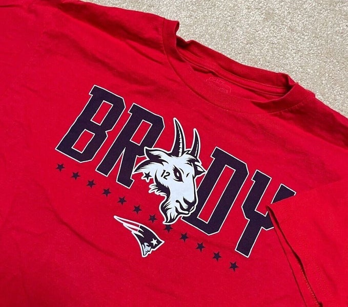 Brady Goat 12 Red Tampa T-Shirt by Official Goat Gear, Large