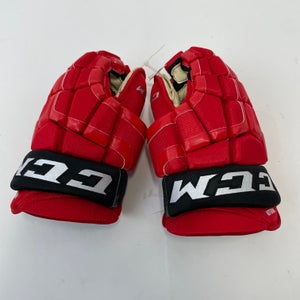 Like New Black and Red CCM HG50XP Gloves | Size 14" | Mueller | New Jersey Devils | #M644