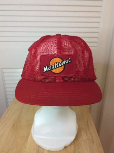 Vintage Manitowoc All Mesh Snapback Patch Hat