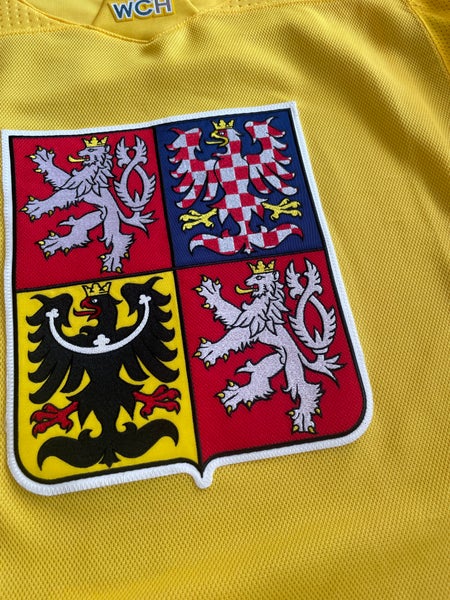 Team Czech Republic Practice-Used Yellow World Cup Of Hockey 2016