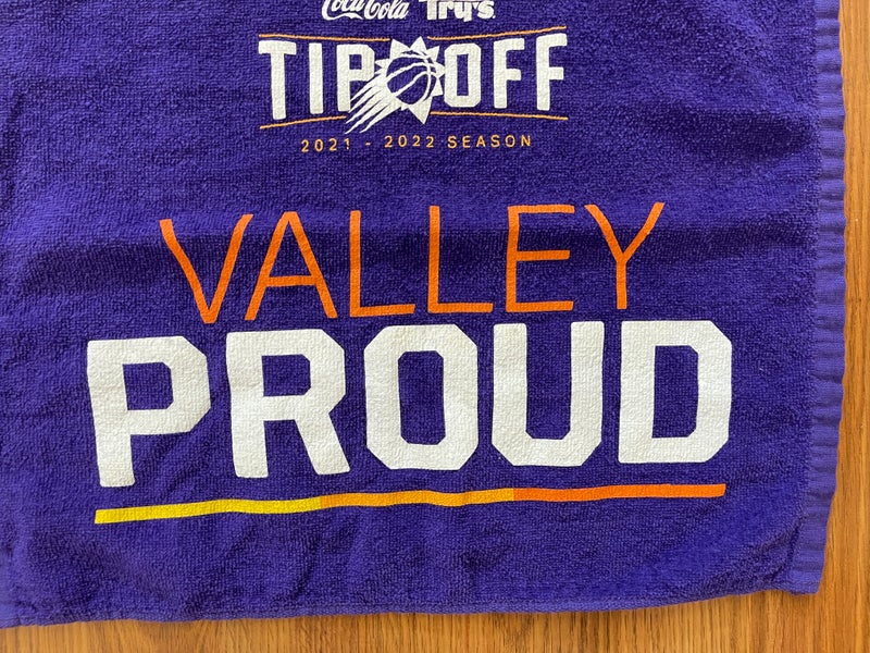 Phoenix Suns NBA BASKETBALL 2022 TIP OFF VALLEY PROUD Purple SGA Rally Towel!  | SidelineSwap
