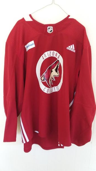 Arizona Coyotes white Adidas size 58 practice jersey (no sponsor patch) in  NM condition