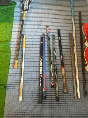 Assorted lacrosse shafts Open To Individual Offers