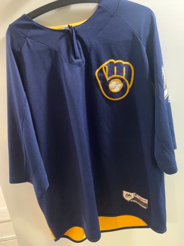 Used XL Majestic Brewers Jersey