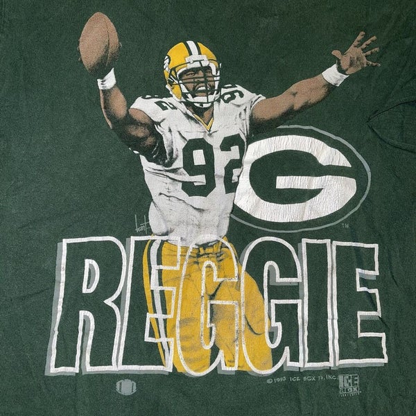 REGGIE WHITE GREEN BAY PACKERS VINTAGE 1990'S LOGO 7 JERSEY ADULT