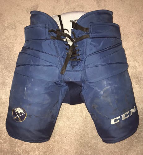 Buffalo Sabres Linus Ullmark Pro Return Custom CCM Goalie Pants