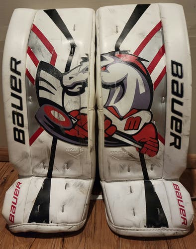 Used 26" Bauer Supreme 1S Goalie Leg Pads