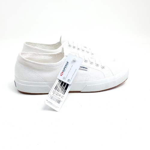 Superga Womens Classic Cotu Shoes Size 10 White Canvas Sneakers 2750 EU 41.5
