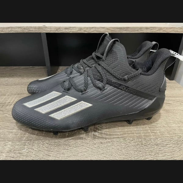 gritar Fundación Ponte de pie en su lugar New Adidas Adizero Football Cleats Black Silver Metallic Men's Size 15  EH2707 | SidelineSwap