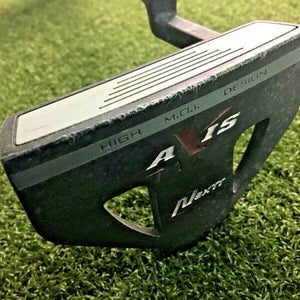 Nextt AXIS High MOI Design Mallet Putter / RH / ~35" Steel / Nice Grip / mm6984