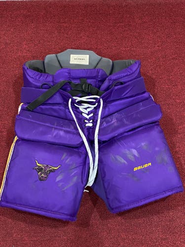 Mankato State Bauer Pro Stock Size Medium Goalie Pants Item#MNGPM1