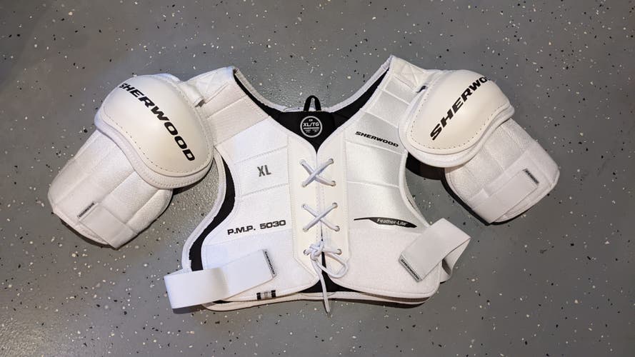 Used XL Senior Extra Large Sher-Wood 5030 HOF Shoulder Pads