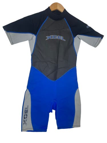 Xcel Childs Shorty Spring Wetsuit Youth Kids Size 14 Icon 2mm