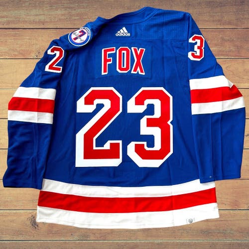 Adidas PrimeGreen New York Rangers Adam Fox Jersey (Gilbert Patch)