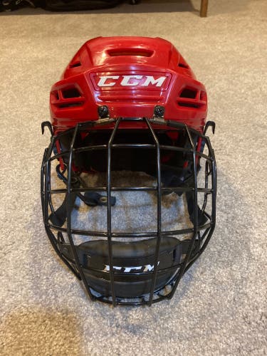 Used Medium CCM Pro Stock Tacks 710 Helmet