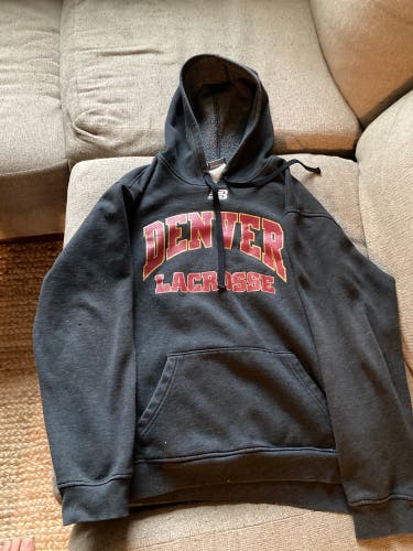 University Of Denver Lacrosse Gray Used Large New Balance Sweatshirt