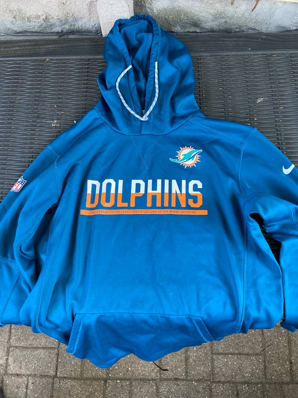 Miami Dolphins Nike Therma Sideline Hoodie - Youth