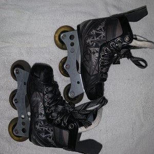 Used Mission Size Y12E Inhaler NLS6 Inline Skates