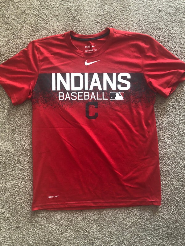 Cleveland Guardians T Shirt Men Medium Adult Blue MLB Baseball Fanatics  Retro