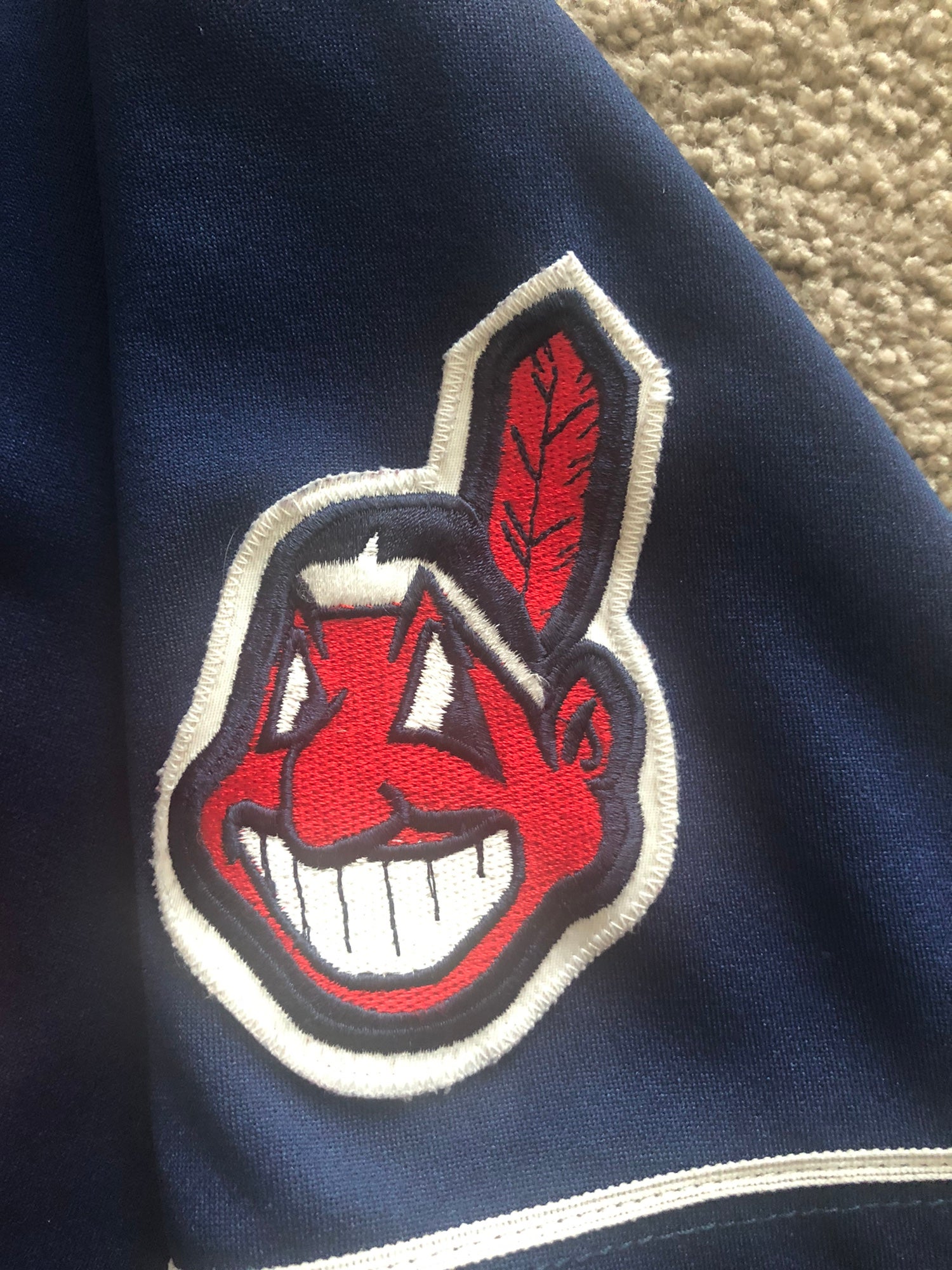 Cleveland Indians Chief Wahoo Jersey Sleeve Official MLB Logo Patch