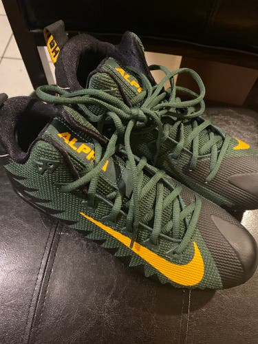 Nike Alpha Menace Green Bay Cleats 7.5
