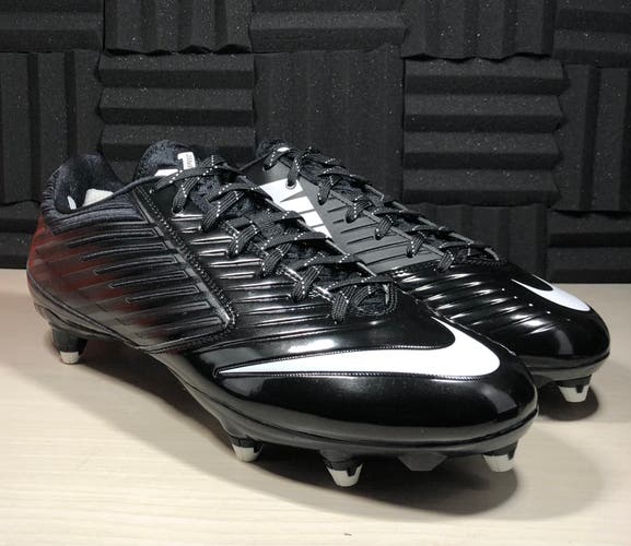 Nike Vapor Speed Low Football Cleats 643160-010 Black White Men's size 12