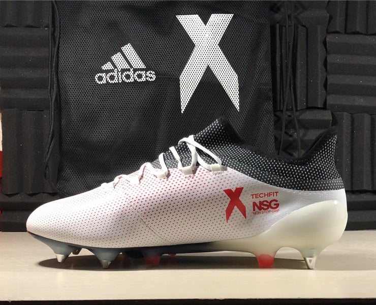 respirar ritmo Equivalente Adidas X 17.1 SG Soccer Cleats White CP9171 NSG Techfit Men's size 12 Real  Coral rugby | SidelineSwap
