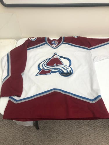 Throwback Colorado Avalanche Blank Jersey