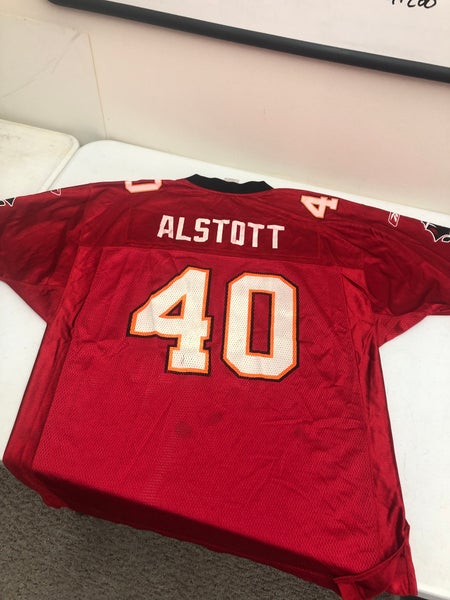 Mike Alstott Signed 35.5x43.5 Custom Framed Jersey Display Inscribed SB  XXXVII Champs! (Beckett)