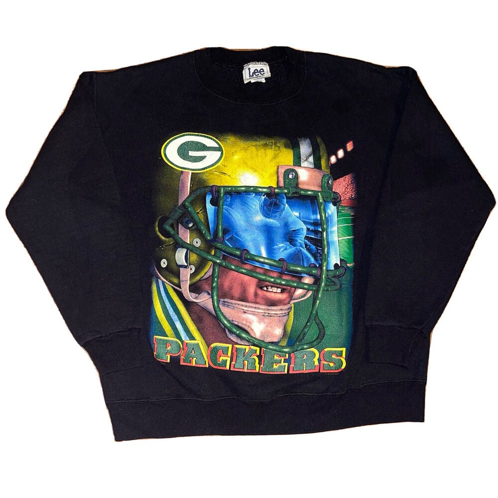 Vintage Green Bay Packers sweatshirt, 1996 green graphic crewneck - AU  Medium