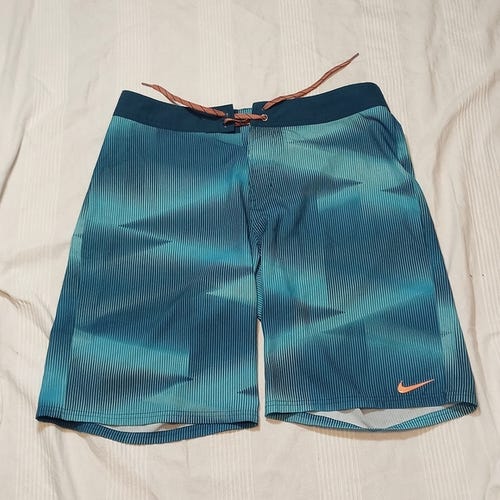 NIKE BOARD SHORTS MENS 34 SWIMTRUNKS SWIMSUIT 9 1/2"