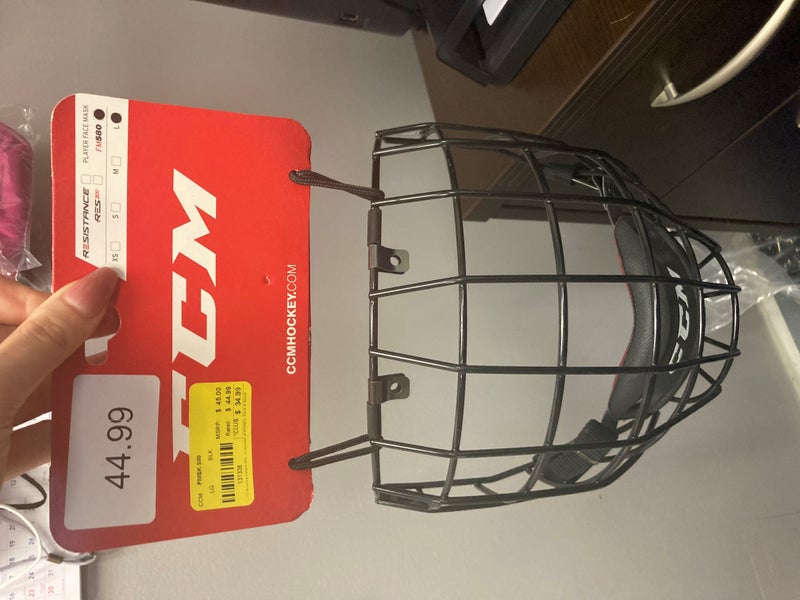New CCM FM580 Black Cage Large