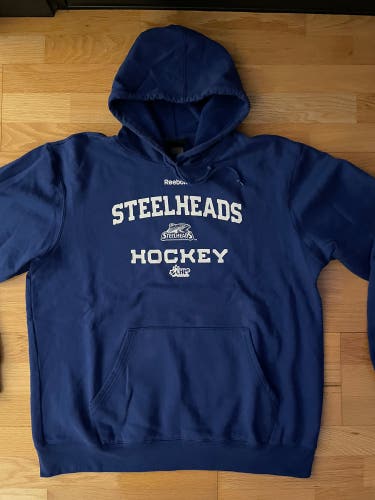 Pro Stock OHL Hockey Mississauga Steelheads Hoodie - Size L/XL