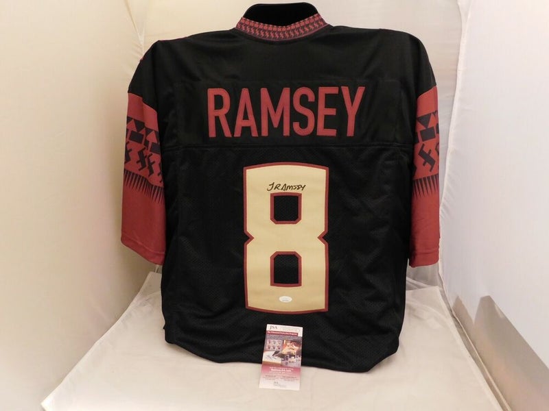 Jalen Ramsey Autographed Signed Los Angeles Rams White Jersey (JSA COA)  5Xpro Bowl Db / Fsu