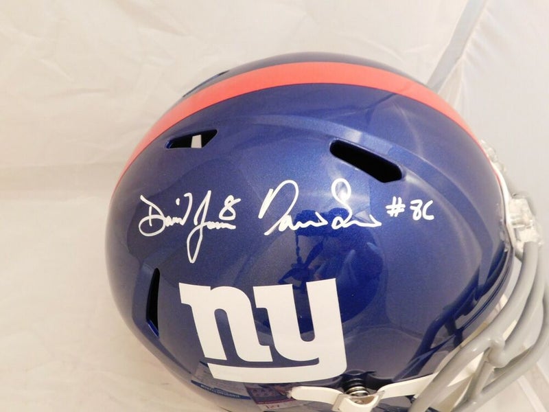 Daniel Jones Darius Slayton Autographed Ny Giants Eclipse Replica Helmet 2X  Coa
