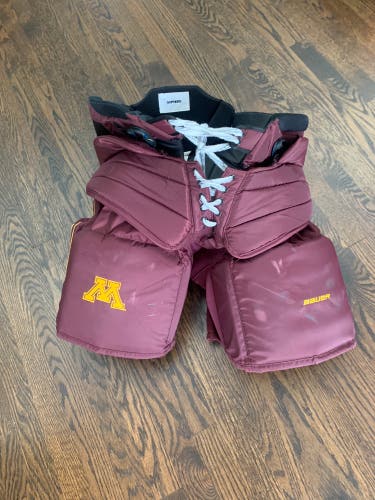 U of M Gophers Used Senior Large Bauer Pro Stock custom Hockey Goalie Pants