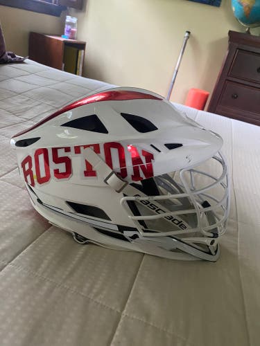 Boston University Player Used Cascade S Helmet