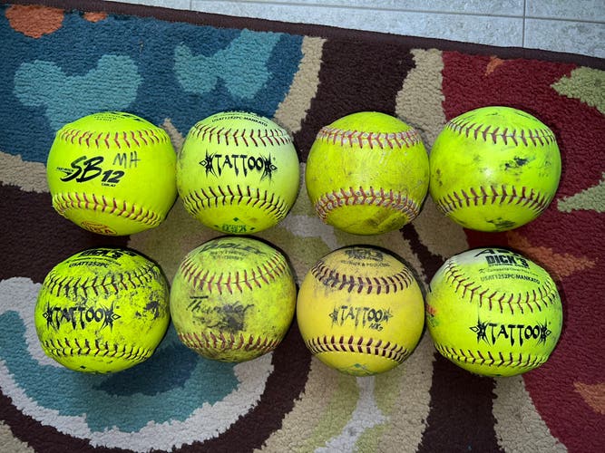 8 Pack of 12-in Softballs