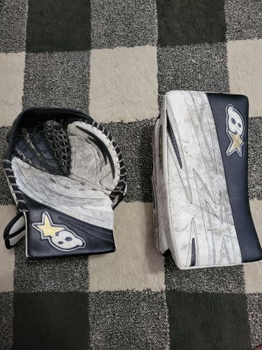 Used Brian's Regular G-Netik intermediate glove and blocker set