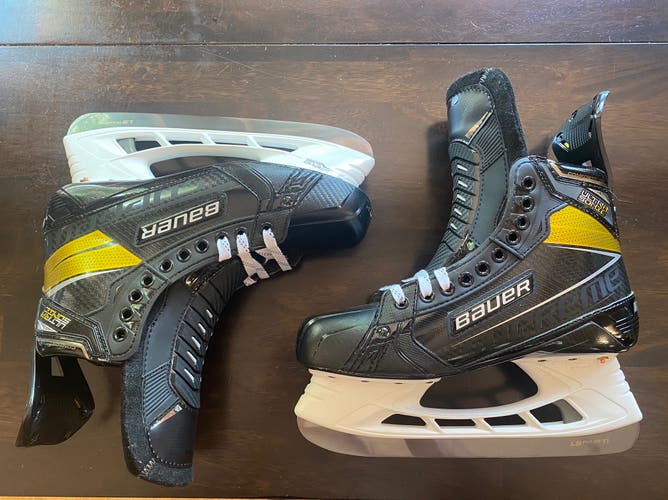 New Bauer Pro Stock Size 9.5 Supreme UltraSonic Hockey Skates
