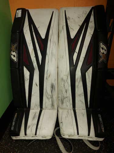 Used Brians G-netik 8.0 32 1 2" Ice Hockey Goalie Leg Pads