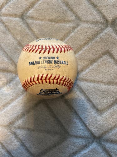 Game used Chicago cubs 100 anniversary baseball