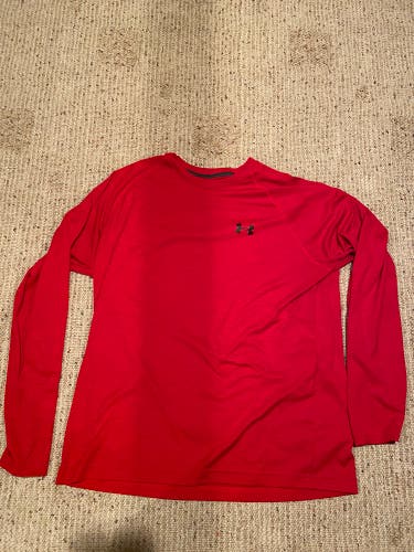 Red Under Armour Long Sleeve Shirt Adult L
