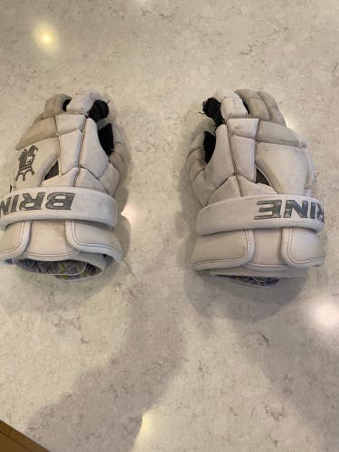Used Player's Brine 14" King Superlight II Lacrosse Gloves
