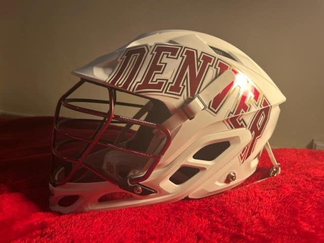 University of Denver Men's Lacrosse Used Player's Warrior Burn Helmet