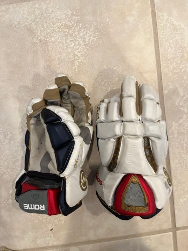 Used Player's Maverik 11" Rome RX3 Lacrosse Gloves